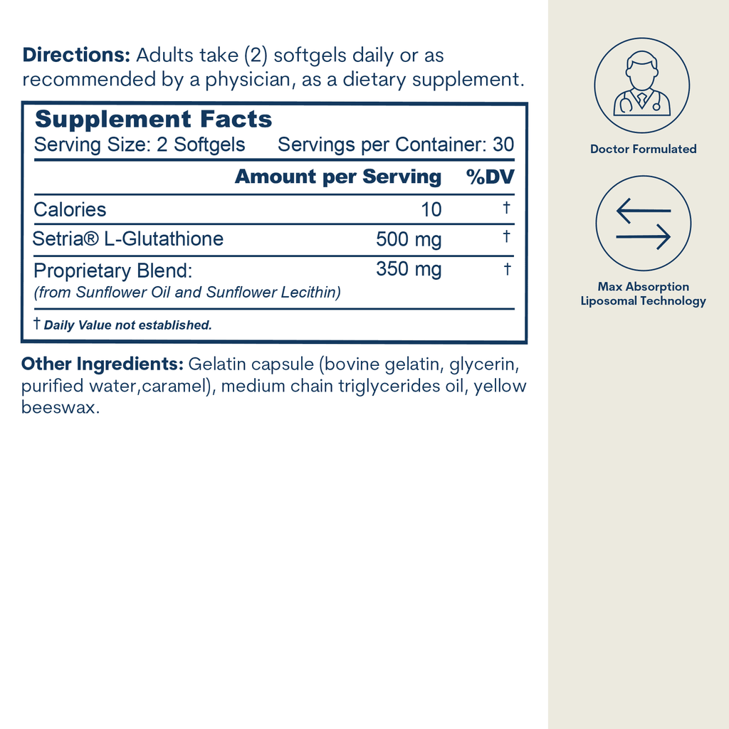 Liposomal Glutathione - 60 Softgels