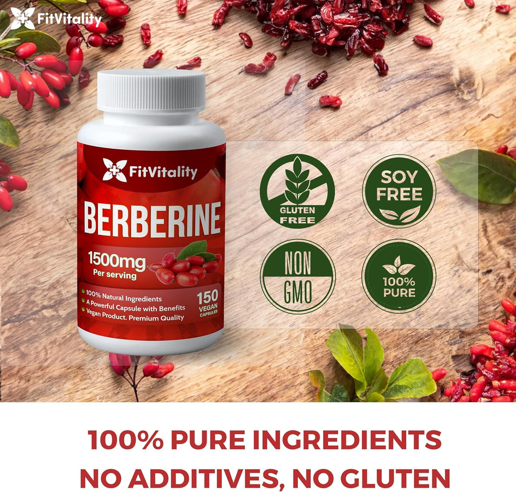 Berberine HCl - 150 Capsules