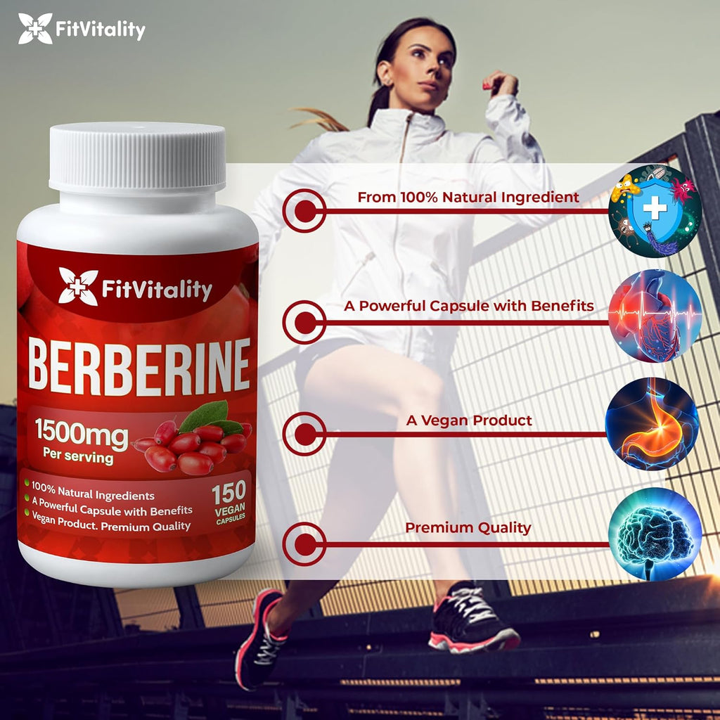 Berberine HCl - 150 Capsules