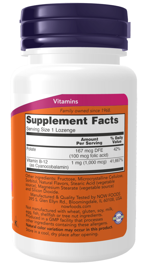 B-12 1,000 mcg - 250 Lozenges