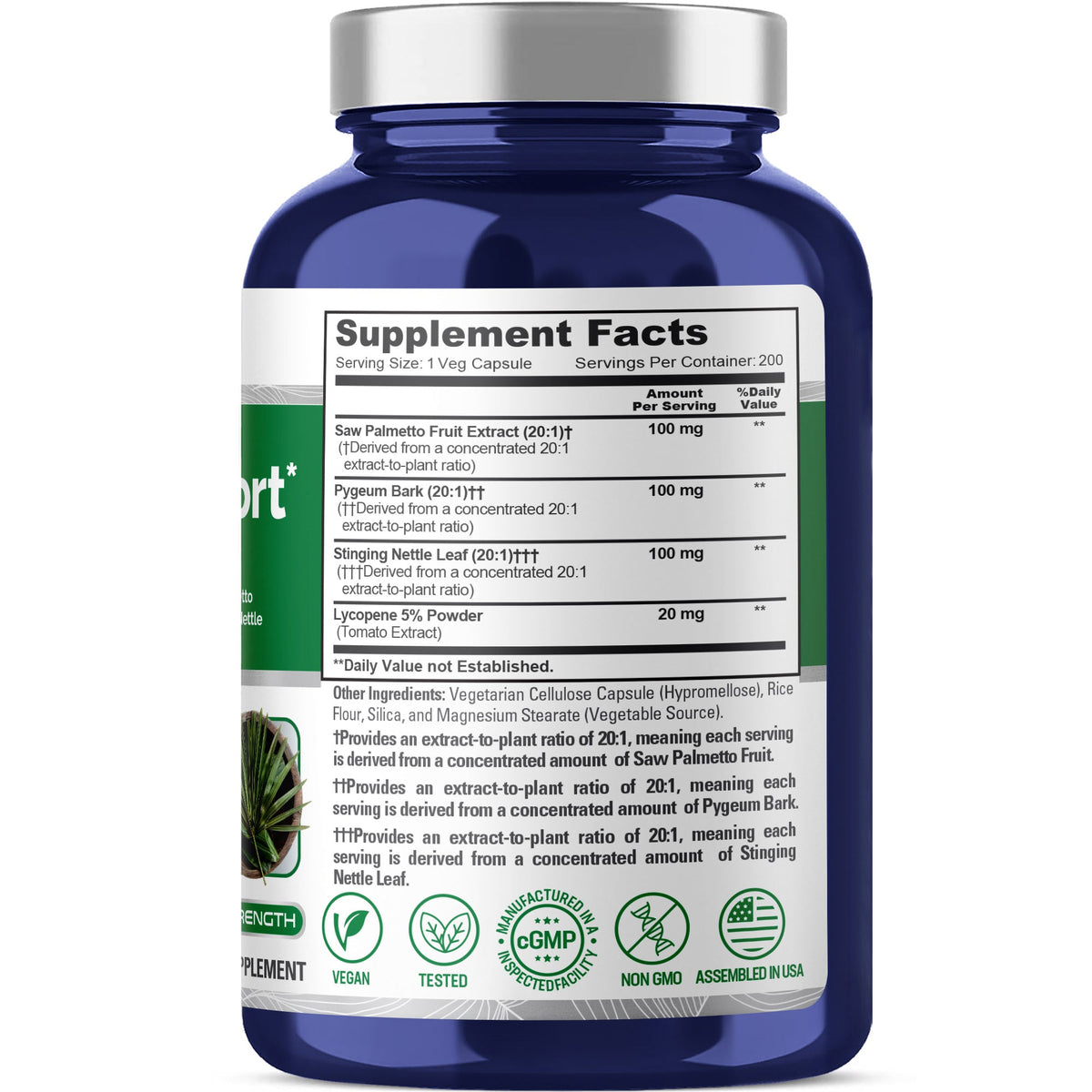 NusaPure Prostate Support - 200 Veg Capsules
