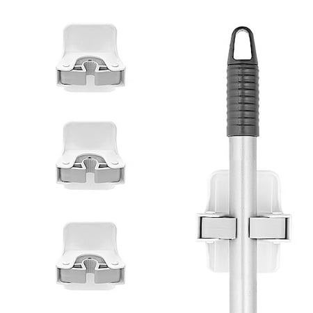 Superio Self Adhesive Mop & Broom Holder 4 Pk.