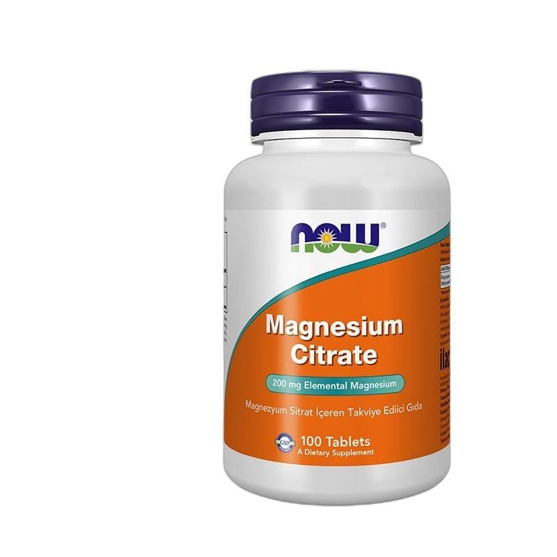 NOW Magnesium Citrate - 100 Tablets